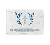 Vivacite Prayer Mat Christian Gifts for Women Men Faith Religious Spiritual Gifts for Women Prayer Rug with Bible Verse Christian Decor Area Rug for Pray Scripture Isaiah 61:1, 24"X16"