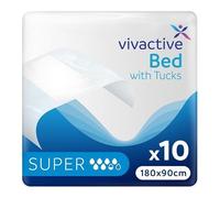 Vivactive Bed Pads with Tucks 180x90cm 10 Pack