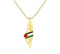 Vivaday Arabic Faith Necklace | Palestinian Pride and Peace Necklaces | Palestinian Symbol Charm | Unisex Handmade Peace and Love Pendant Jewelry YA5138