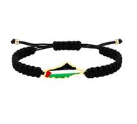 Vivaday Handmade Palestinian Heritage Bracelet | Support Justice Palestinian Flag Beaded Bracelets | Peaceful Palestine Pride Jewelry | Middle Eastern Charm Wristband YA5882