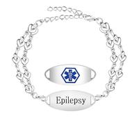 Vivaday Medical ID Multi-functional Medical Alert Bracelet | Double Chain Design Custom Engraved Identification Bracelets | Comfortable for Sports & Daily Wear Adjustable Fit Y4026