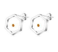 Vivaday Mustard Seed Hexagram Faith Earrings | Faith, Hope, Strength Encouraging Scripture Jewelry | Stainless Steel | 12mm in Velvet Pouch | Ideal for Daily Wear, Christmas, Easter Prayer Meetings
