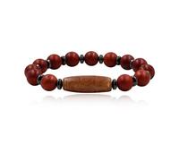 Vivaday Nine-Eye Dzi Bead Bracelet for Men, Natural Rosewood Beaded Bracelet, Tibetan Protection Amulet, Feng Shui Good Luck & Prosperity Charm, Father's Day Birthday Gift for Him
