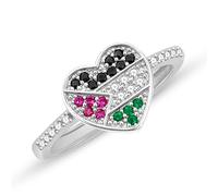 Vivaday Palestinian Freedom Ring | Middle Eastern Peace Symbol Jewelry | Adjustable Statement Fashion Elegant Women’s Trendy Accessory for Parties YA6339