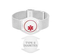 Vivaday Personalized Medical Bracelet | Lightweight Stainless Steel watch band Emergency Wristband | Comfortable Allergy-Free Wear | Unisex for Running, Climbing, Everyday Use YA6080