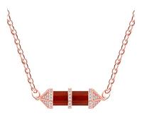 Vivaday Red Agate Reiki Crystal Choker Necklace | CZ Chakra Healing Bullet Pendant for Women | Hexagonal Rose Gold Plated Gemstone Jewelry - Reiki Energy Healing Elegant Women's Stone Necklace