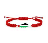 Vivaday Support Palestine Handwoven Bracelet | Equality and Justice Wristband | Palestinian Symbol Bracelets | Peace Sign Charm Palestinian Cultural Jewelry YA5882