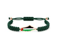 Vivaday Woven Cord Bracelet for Palestine | Justice and Freedom Bracelets | Palestinian National Symbol Jewelry | Peace Wristband for Cultural Unity | Middle Eastern Charm Design YA5882