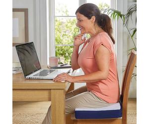 Vivadia Sherpa Fleece Soft Topped Gel Cushion - Soft Gel With Two Regular Foam Layers