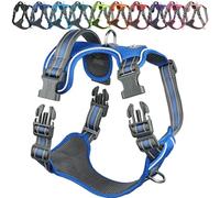 VIVAGLORY Easewalk No Pull Dog Harness, Dog Harness for Training & Walking with Front Clip & Handle, No Pull & Escape Proof for Pet Puppy, M, Royal Blue