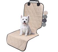 VIVAGLORY Front Car Seat Cover for Dog Seatflex Dog Seat Protector, Car Cover for Pet, Front Single Bucket Captain Chair Protector, Standard, Heather Khaki, 1Pack