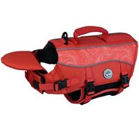 VIVAGLORY Front Float Dog Life Jacket, Dog Buoyancy Aid for Swimming & Boating, Life Vest with Chin Float & Handle, Ripstop & Buoyancy for Doggy, XS, Red