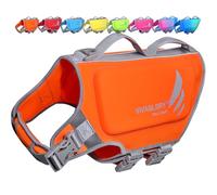 VIVAGLORY High Buoyancy Dog Life Jacket, Swim Vest with Handle, Dog Life Jacket for Swimming & Boating, Buoyancy for Doggy, XL, Orange