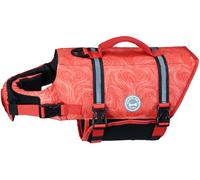 VIVAGLORY Rip Stop Dog Life Jacket, Buoyancy Aid with Handle, Buoyancy for Doggy, Dog Life Jacket for Swimming & Boating, XXS, Red