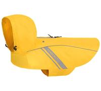 VIVAGLORY Wetoff Dog Raincoat, Rain Coat for Dog All Seasons Adventure, Raincoat with Harness Hole & Hood, Reflective Lightweight Waterproof for Doggy & Puppy, S, Yellow