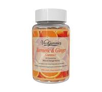 VivaGummies Turmeric & Ginger Gummies - High Strength Turmeric with Ginger - Natural Orange Flavour - Antioxidant & Wellness Support - Vegan, Non-GMO - 60 Gummies