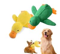 Vivahine Calming Duck Toy, Calming Duck Toy for Dogs, with Quacking Sound for Dog, 2025 That Soothe Like a Mother's Presence (Green+Yellow,Large)