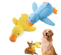 Vivahine Calming Duck Toy, Calming Duck Toy for Dogs, with Quacking Sound for Dog, 2025 That Soothe Like a Mother's Presence (Blue+Yellow,Small)