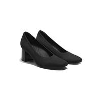 VIVAIA Elize Square-Toe Wedge Heels - Stylish & Supportive Chunky Heels with Arch Support for All-Day Comfort, Black, 9 UK