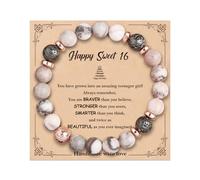 VivaJoy 16th Birthday Gifts for Girl - Natural Stone Bracelet Birthday Ideas for Sister, Daughter, Friend