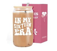 VivaJoy 16th Birthday Gifts Girls - 16th Birthday Gift Cup for Girls, Coke Cup, Personalized and Creative Travel Mug, Gifts for Daughter Grandaaughter Best Friend Sister Girlfriend
