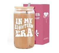 VivaJoy 18th Birthday Gifts for Girls, 18th Birthday Cup for Girls, Creative Travel Mug, Coke Cup, Eightighteen Year Old Gifts for Daughter Granddaughter Best Friend Sister Girlfriend