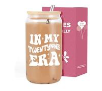 VivaJoy 21st Birthday Gift for Her, Happy 21st Birthday Cup for Women, Coke Cup, Personalized and Creative Travel Mug, Perfect Pampering Gift for Your 21-Year-Old Best Friend, Sister or Girlfriend