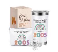 VivaJoy 21st Birthday Gifts for Her - 21st Birthday Gifts Rainbow Mugs, Personalised 2005 Present Keepsake for Best Friend, Sister, Daughter