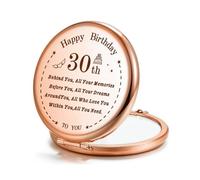 VivaJoy 30th Birthday Gifts for Women - Compact Pocket Makeup Mirror
