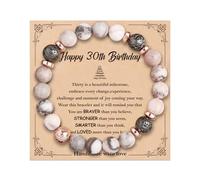 VivaJoy 30th Birthday Gifts for Women - Natural Stone Bracelet Birthday Ideas Gifts for Mum Daughter