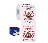 VivaJoy 40th Birthday Gifts for Women Men - Novelty Gifts for Women Men Happy Prank Toilet Paper, 40th Birthday Joke Gifts for Women, Bulk Toilet Rolls Gifts for Women