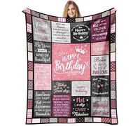 VivaJoy Birthday Gifts for Women Throw Blanket 60"X50", Idea Women Birthday Gifts, Best Birthday Gifts for Her, Friends, Mum, Wife
