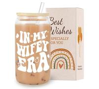 VivaJoy Bride to Be Gifts - Wedding Gifts for Bride, Engagement Gift for Women, Wedding Gift for Couple, Engagement Presents, in My Wifey Era Coffee Glass, Brides to be Cup, Bachelorette Present