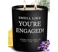 VivaJoy Engagement Gifts - Engage Candle Gift for Bride, 9Oz Lavender Scented Candles, Wedding Gifts for Couple, Bride to be Candle, Engagement Presents for Brides