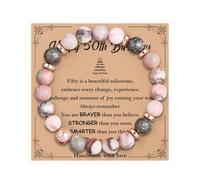 VivaJoy Gifts for Women - Natural Stone Bracelet with Message Card, 13th,16th,18th,21st,30th,40th,50th,60th Birthday Gifts,Funny Gift for Wife, Bestie, Grandma, Daughter, Mum, Granddaughter