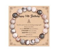 VivaJoy Gifts for Women - Natural Stone Bracelet with Message Card, 13th,16th,18th,21st,30th,40th,50th,60th Birthday Gifts,Funny Gift for Wife, Bestie, Grandma, Daughter, Mum, Granddaughter