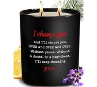 VivaJoy Husband Birthday Gifts - Valentines Gift for Him Her,9 Oz Lavender Candle with Cedar, Anniversary Birthday Gifts for Husbands, Wedding Gift for Boyfriend, Husbands, Lover