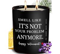 VivaJoy Retirement Gifts for Men - Perfect Retire Candle Gifts for Women, 9Oz Lavender Scented Candles, Retirement Decorations for Teacher, Friend, Thank You Gift for Colleagues