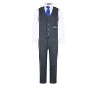 Vivaki John - Grey Herringbone 4 Piece Suit - 6 years