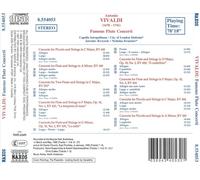VIVALDI: FAMOUS FLUTE CONCERTI NEW CD
