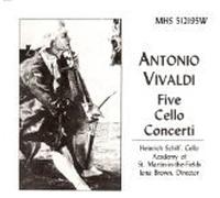 Vivaldi : Five Cello Concerti [RARE]