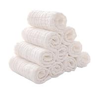 VIVANA Baby Muslin Washcloths -6 Layer Soft Absorbent Face Towel - Natural Newborn Wipes for Delicate Skin - Baby Registry as Shower