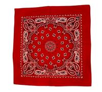 Vivana UK Red Extra Large Bandana Black White Western Paisley Pattern