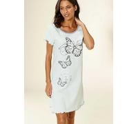 Vivance Dreams Butterfly Print Nightgown Mint