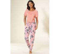 Vivance Dreams Floral Print Pyjamas Apricot