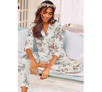 Vivance Dreams Floral Print Pyjamas Ecru Floral