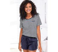 Vivance Dreams Logo Embroidery Pyjama Set Dark Blue