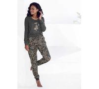 Vivance Dreams Long Sleeve Floral Pyjama Set Anthracite