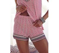 Vivance Dreams Patterned Sleep Shorts Pink Print