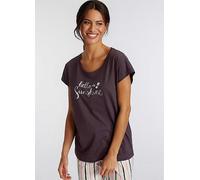Vivance Dreams Short Sleeve Pyjama Top Dark Grey